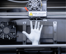 Hand aus dem 3D-Drucker