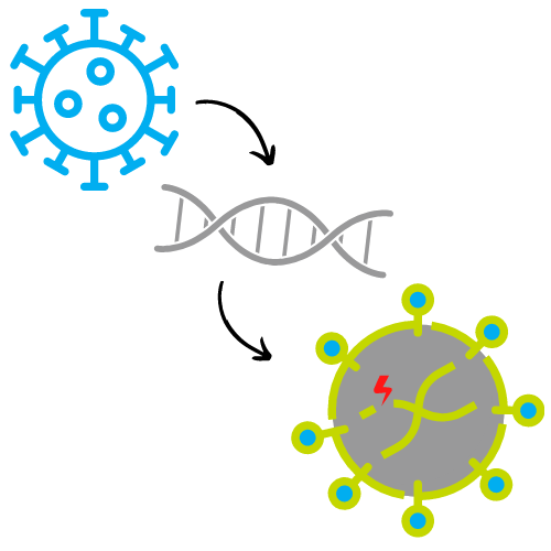 Virus Mutation Reinraum