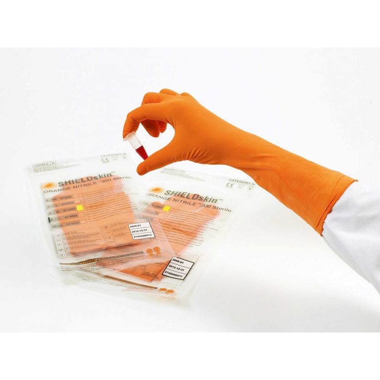 SHIELDskin Orange Nitrile 300 Sterile - 676353 von Shield Scientific