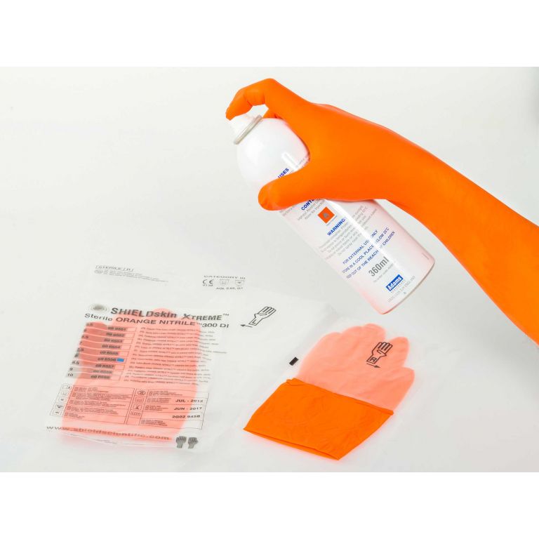 SHIELDskin Xtreme Sterile Orange Nitrile 300 DI - 696556 von Shield Scientific