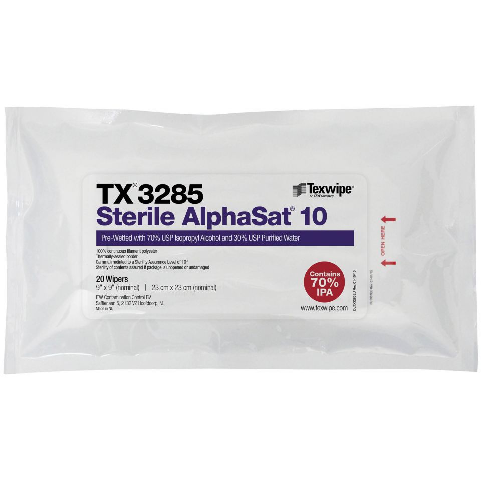 Tuch Sterile AlphaSat 10 - TX3285 von ITW Texwipe